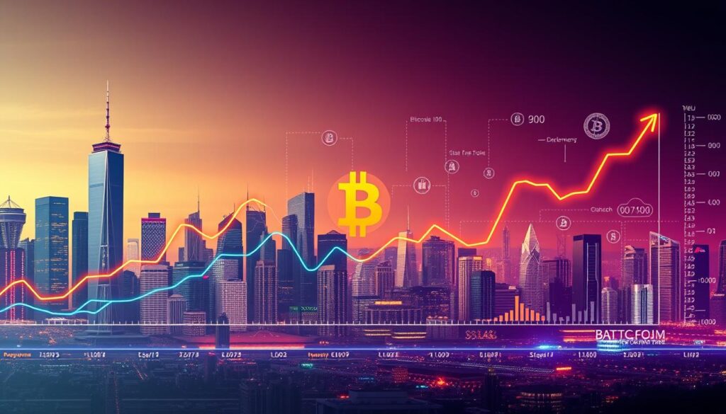 Bitcoin price evolution